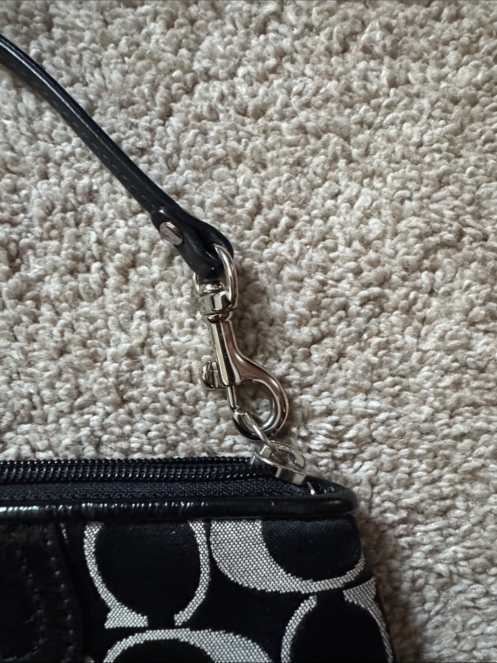 Coach Signature Wristlet Clutch, Black - Picture 5 of 8